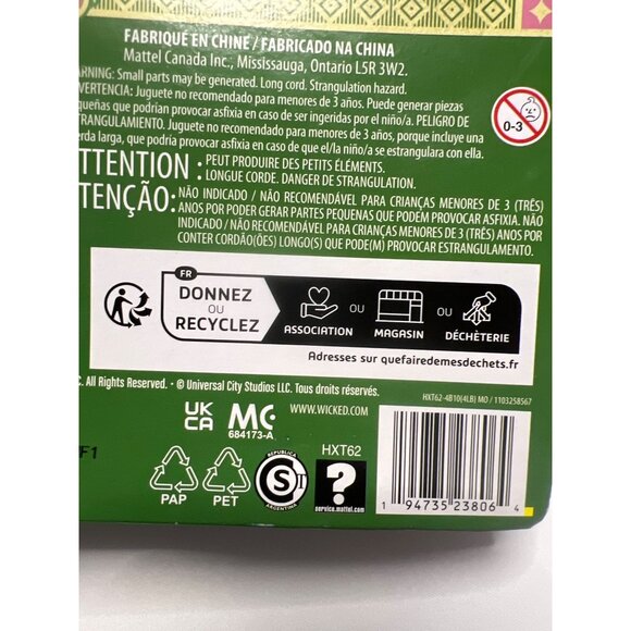 Mattel Wicked Movie Elphaba Fashion Doll URL MISPRINT Error - Picture 5 of 8